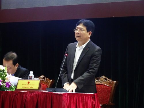 Thứ trưởng Bộ VHTTDL Vương Duy Biên tham dự và chủ trì họp báo